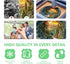 Wooden Puzzles for Adults, 3D Vision Effects Cave Forest Jigsaw Puzzles, Unique Shape Hill Sunset Landscape (300 pcs)