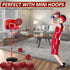 40Pcs 6" Inflatable Mini Basketball Balls Bulk Set, PVC Small Basketball for Over The Door Games and Indoor Outdoor Play