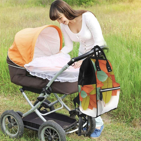 HCBPWVQA Backpack Daypacks Backpack Mommy Leaves Diaper Bag with Changing Pad and Pacifier Holder, Multifunction Laptop