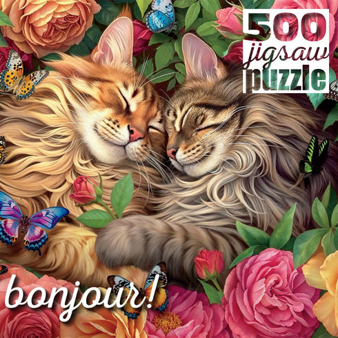 Buffalo Games - Brigid Ashwood - Cats in Love - 500 Piece Jigsaw Puzzle for Adults Challenging Puzzle Perfect for Game Nights - Finished Puzzle Size is 21.25 x 15.00