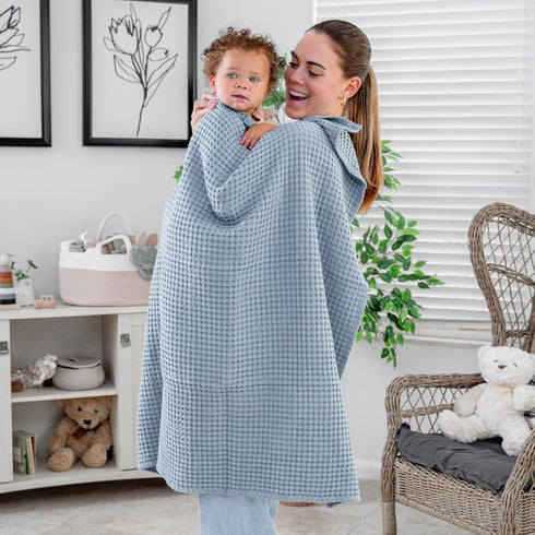 40 40 Comfy Cubs Waffle Weave Baby Blanket - x Cotton Blanket with Textured Design - Lightweight Swaddle for Bed, Crib