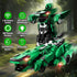 2.4Ghz 360 4-7 8-12 Kroyedfuw Dinosaur Transform Rc Cars, Remote Control Car Transforming Robot with Flashing Light