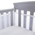 BreathableBaby Breathable Mesh Liner for Full-Size Cribs, Sheer Deluxe 5mm Mesh, Scallops