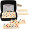 Rummy Cube 6 Player Edition with 6 Wooden Racks/Trays, 160 Large Numbers