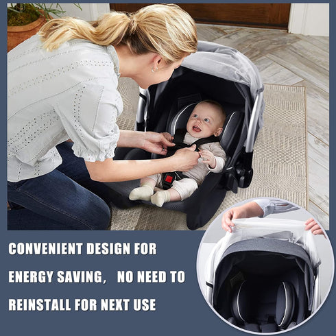 Baby Mosquito Net for Infant Car Seats,Infant Stroller and Bassinets, Carrier,Breathable with Elastic Netting for Easy