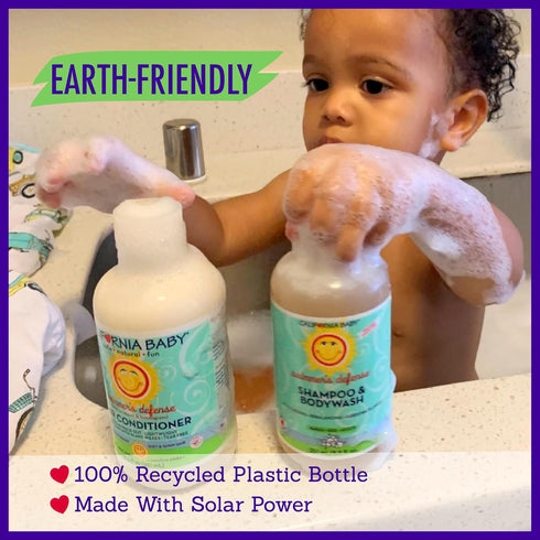 California Baby Swimmer's Defense, 100% Plant-Based, Moisturizing After Swim Shampoo for Kids, 251 mL / 8.5 fl. oz.