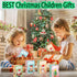 Christmas Building Blocks Sets 4 in 1, Compatible for Lego Micro Blocks, Holiday Present for Kids