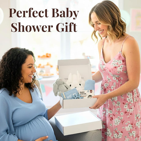 Tiny Treasures Set Set, Packaging New Baby Gift Basket with Adorable Newborn Essentials for Baby Girl and Boy | Quality