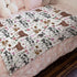 Watercolor Cow Boho Floral Baby Blanket - Farm Animals Flannel Swaddle Blanket for Boys and Girls, 30x40