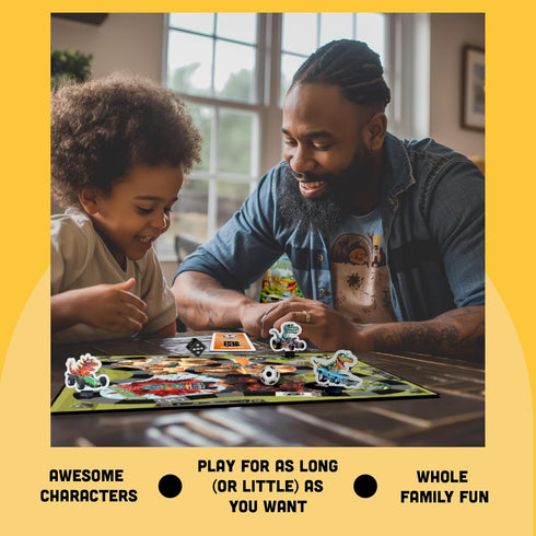 Dinosaur Rally Card & Dice Game by Raincorn Games - Kids Board Games for Ages 4+, Family Games, Birthday Present