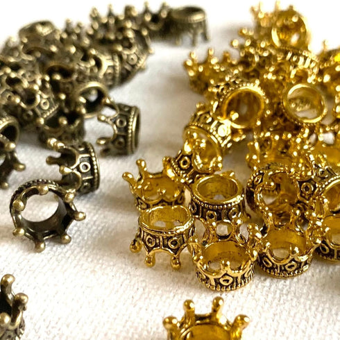 Dollhouse Mini Crown - Metal Miniature Crown Accessories for Dolls (5PCS)