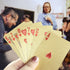 4 Decks Waterproof Playing Cards - Gold Silver Plastic Poker Cards for Standard Games, Family Game Parties
