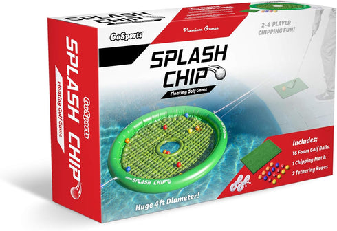 GoSports Splash Chip Floating Golf Game, Includes Chipping Target, 16 Foam Golf Balls, Chipping Mat and Ropes