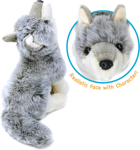 VIAHART Wolcott The Wolf | 11 Inch Stuffed Animal Plush | by TigerHart Toys