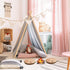17 Pcs Pretend Camping Play Set - Decorative Round Throw Pillows, Safe Fake Campfire Plush Wood Shaped Floor Cushion