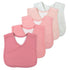 Multipack 4-in-1 100% HonestBaby Reversible Bibs Absorbent Terry and Knit Organic Cotton Infant Baby Boys, Girls