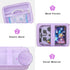 Canboc Carrying Case for Anbernic RG405V Retro Handheld Game Console, Storage Box with Mesh Pocket, Purple