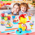 Rodsucs Sets 4-8, 3-12 Color Dough Kitchen Creation for Kids Ages Ice Cream Maker Toy for Year Old Kid, Kids Arts