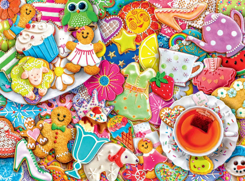 1000 Piece Jigsaw Puzzle for Adults - Tea and Cookies by Buffalo Games - Aimee Stewart - 26.75 x 19.75