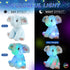 BSTAOFY Light Up Elephant Soft Plush Toy, Cozy LED Stuffed Animal Nightlight for Kids