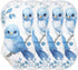 GOODOLD Set 2 Pack Blue Birds Muslin Baby Burp Cloths - Super Absorbent and Soft Burping Rags - Cotton Burp Clothes