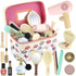 GAGAKU Wooden Makeup Toy Set Wood Hair Salon Playset Toddler Wooden Makeup