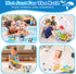 Set 1+ 5PCS Summer Oriate Bath Toys for Year Old, Mold Free Silicone Animal Finger Puppets with BPA Free Boat