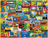 White Mountain Puzzles State Stickers, 1000 Pieces Jigsaw Puzzle