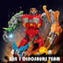 HSEONEJIA 5 1 6-12 in Dinosaur Transforming Robot Toys, Wars Rescue Deformation Combination Dino Action Figures