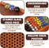 15-Inch Set 72 Wooden Chinese Checkers Board Game Classic Strategy Game with Glass Marbles, Dual-Sided Storage Drawer