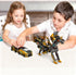 Lottmopi 2-in-1 3-12, Collision Transforming Dinosaur Car Toy, Magnetic Crash Convertible Robot Dino Toys for Kids Ages