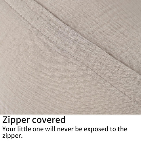 100% Onacosht Muslin Nursing Pillow Cover Soft Cotton Feeding Pillow Slipcover Fits Standard Infant Nursing Pillow