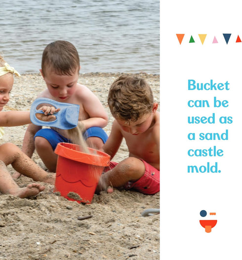 Fisher-Price Toddler 3-in-1 Beach Bucket: Portable Sprinkler and Sandcastle Mold, Water Toy and Sand Toys for Ages 18+