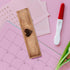 PERSELOSO Wooden Pregnancy Test Keepsake Box with Lid Announcement Storage Container Brown Pregnancy Announcement Box