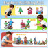150PCS 31 3-12 Magnetic Building Blocks with Nature Designs - Water, Grass, Lava, Rock, STEM Toy for Kids Ages