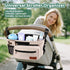 Guiseapue Universal Stroller Organizer with Cup Holder: Baby Essentials, Stroller Caddy with Shoulder Strap, Detachable