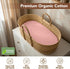 100% 33 17 Inch 2 Pack Organic Cotton Muslin Baby Bassinet Baby Sheet X Soft Breathable Lightweight Stretchable Bed