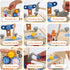 Set, 38PCS 3+ 3 4 5 (36Pcs) Wooden Kids Tool Educational STEM Construction Toys for Toddler, Wooden Tool Bench