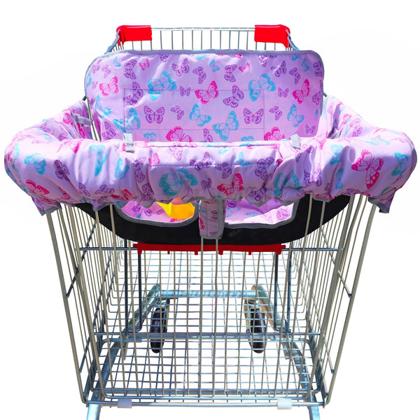 GOWRAPS 2-in-1 Shopping Cart and High Chair Cover-Grocery Cart Cover for Babies Toddlers