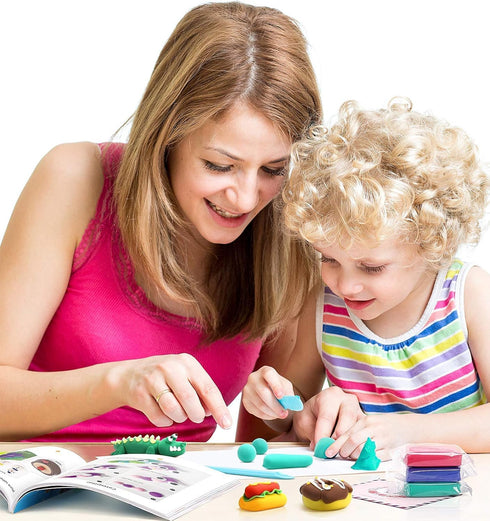 7 oz Sago Brothers Modeling Clay for Kids - Blue, Molding Magic Clay for Kids Air Dry, Super Soft Clay for DIY Slime