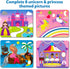 Skillmatics Art Activity - Dot It Unicorns & Princesses Craft Kits for Kids Ages 3-7, No Mess Sticker Art