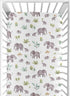 Set 2p Sweet Jojo Designs Watercolor Elephants Boy Girl Gender Neutral Baby Fitted Crib Sheet Infant Newborn Nursery