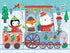 Mudpuppy Christmas Train to Go Puzzle, 36 Pieces, 12” x 9” for Ages 3-6, Colorful Holiday Artwork