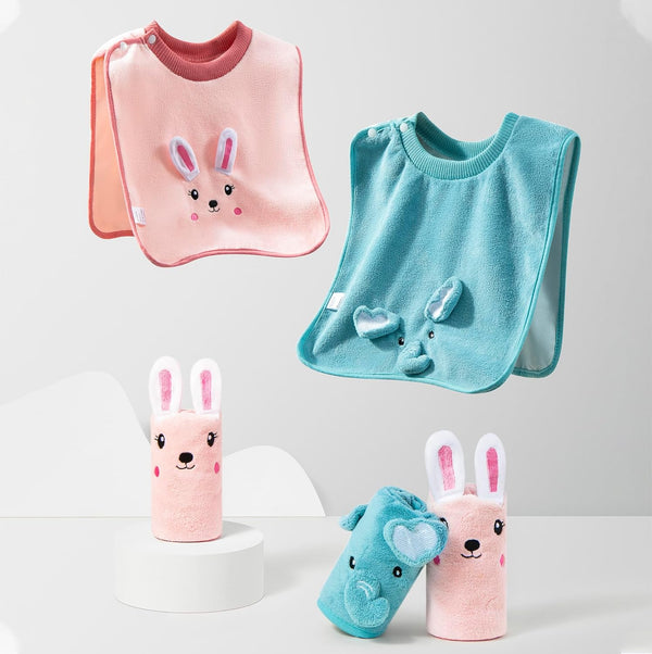 3 PCS Baby Bibs for Boys and Girls - Waterproof Toddler Bibs 1-5 Years, Good Absorbent