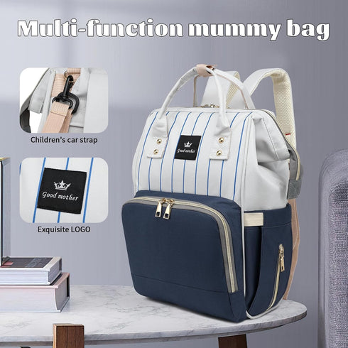 Baby Diaper Bag Backpack for Boys & Girls, Large Travel Diaper Bags for Baby Girl, Newborn Essentials, Blue