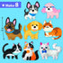 8 KRAFUN Easy Sewing Kit for Beginner Kids Arts & Crafts, Easy DIY Projects of Stuffed Animal Dolls of Puppies