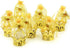 JC HUMMINGBIRD JCHB12 Pieces Fillable Gold Crown with Flower Pouch, Party Favors