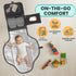 Portable Changing Pad for Newborns, Travel Diaper Changing Pad - Waterproof, Foldable & Detachable Diaper Changing