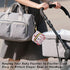 PYBUG Independence Day Pattern Round Pacifier Storage Case, Polyester & TPU Lined with Hook Buckle, Pacifier Container