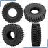 Soft Rubber RC 1.0 Tires, 58MM with Foam Insert, 4PCS for 1/18 TRX4M Upgrades, 1/24 SCX24 Tires